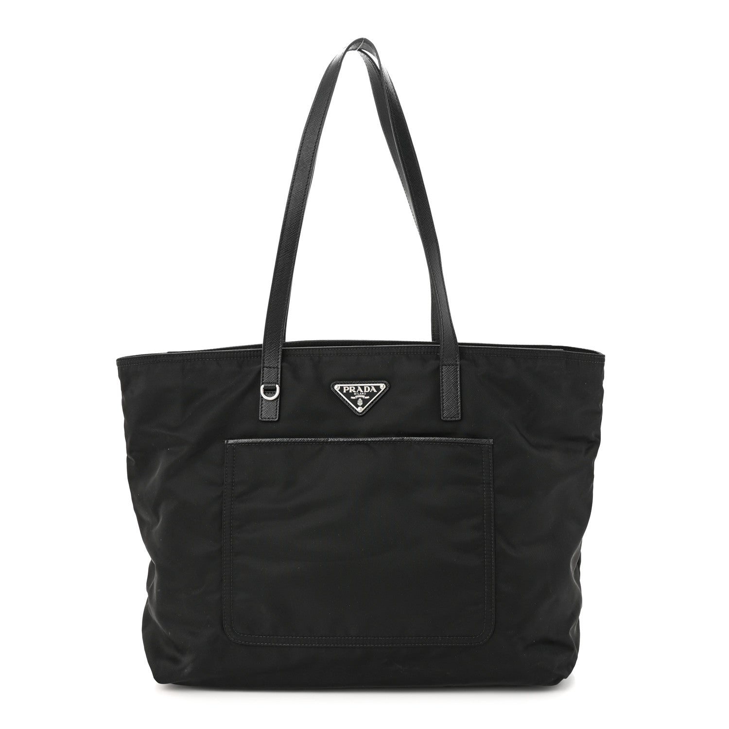 Prada Tessuto Nylon Saffiano Tote Black 1 of 15