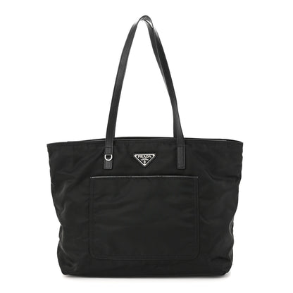 Prada Tessuto Nylon Saffiano Tote Black 1 of 15