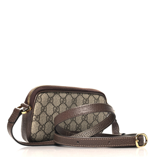 GG Supreme Monogram Web Mini Ophidia GG Bag Brown