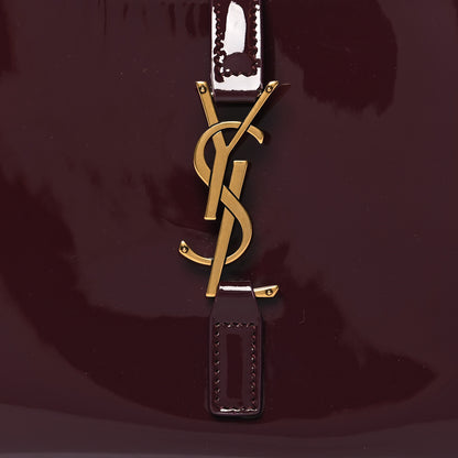 Saint Laurent Patent Le 5 A 7 Hobo Bordeaux 8 of 10