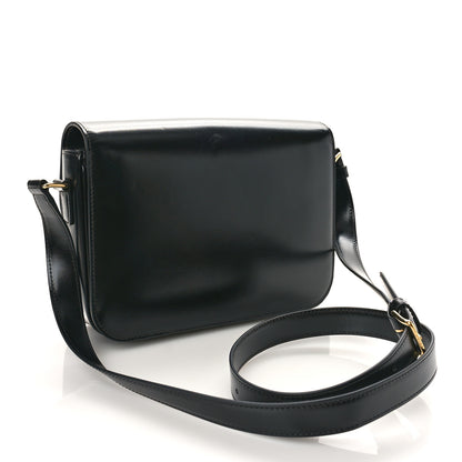Celine Shiny Calfskin Medium Triomphe Black 2 of 8