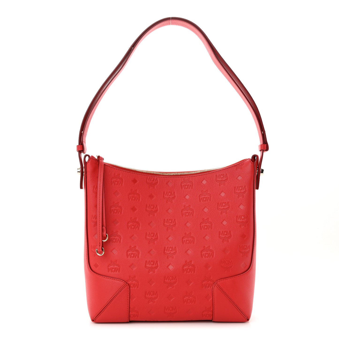 Calfskin Ottomar Monogram Medium Klara Hobo Red