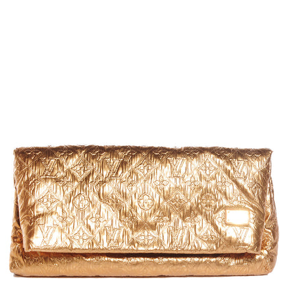 Louis Vuitton Jacquard Quilted Monogram Limelight Clutch MM Gold 1 of 7