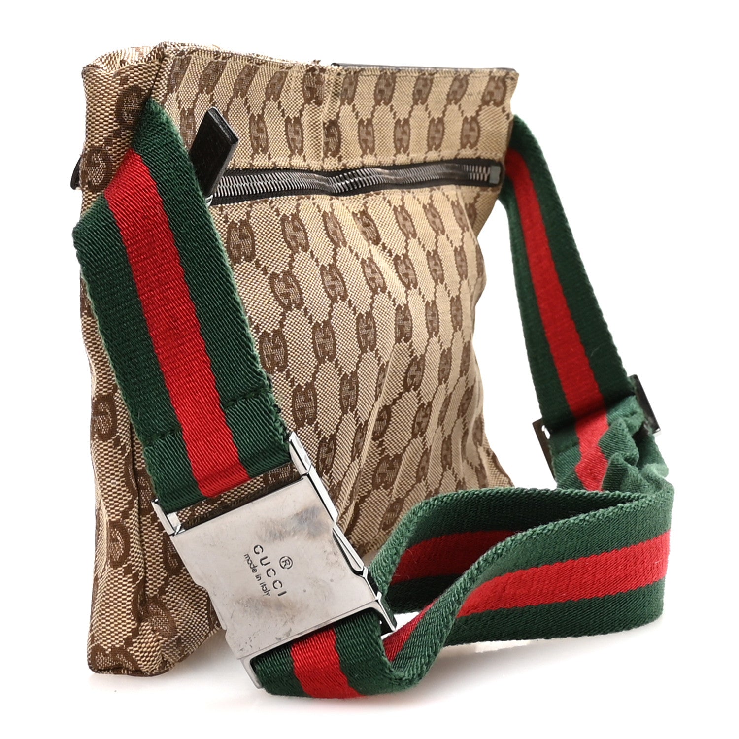 Gucci Monogram Web Belt Bag Dark Brown 3 of 10