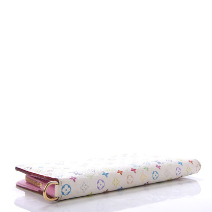 Louis Vuitton Monogram Multicolor Insolite Wallet White Litchi 4 of 11
