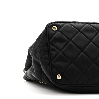 Prada Nylon Tessuto Impuntu Quilted Tote Black 8 of 9