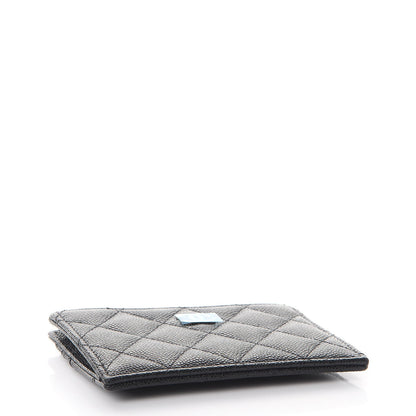 Chanel Caviar Quilted CC Zip Card Holder Black 4 of 8