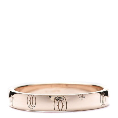 Cartier 18K Pink Gold 4mm Happy Birthday Band Ring 63 10.5 3 of 4