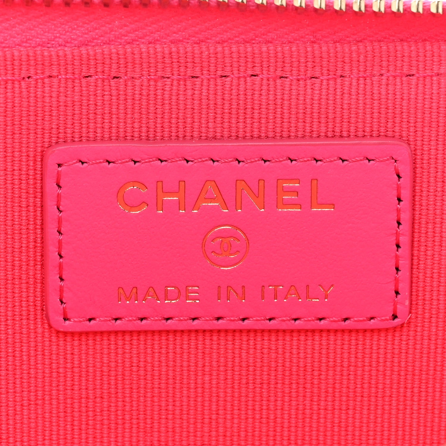 Chanel Caviar Quilted CC Zip Around Card Holder Pink 7 of 12