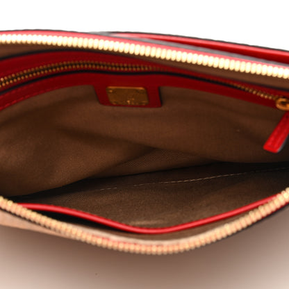 MCM Visetos Original Medium Pouch Cognac Red 5 of 8