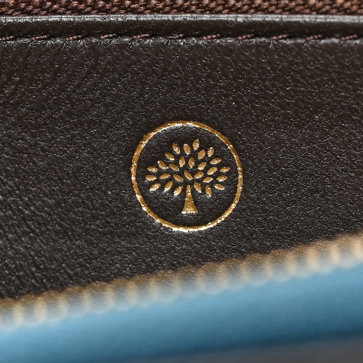Small Classic Grain Medium Zip Around Wallet Ocean Green