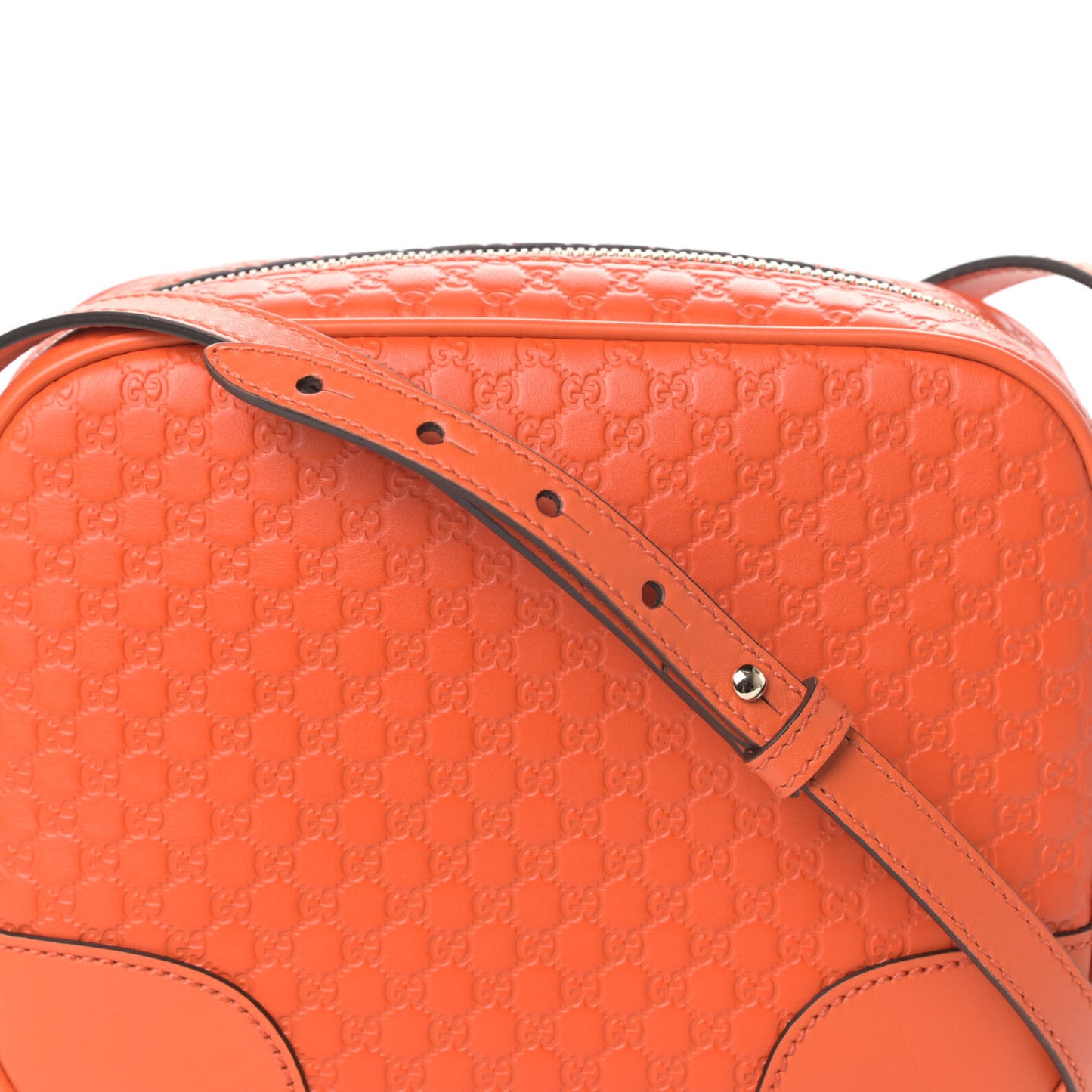 Soft Microguccissima Mini Bree Messenger Bag Sun Orange