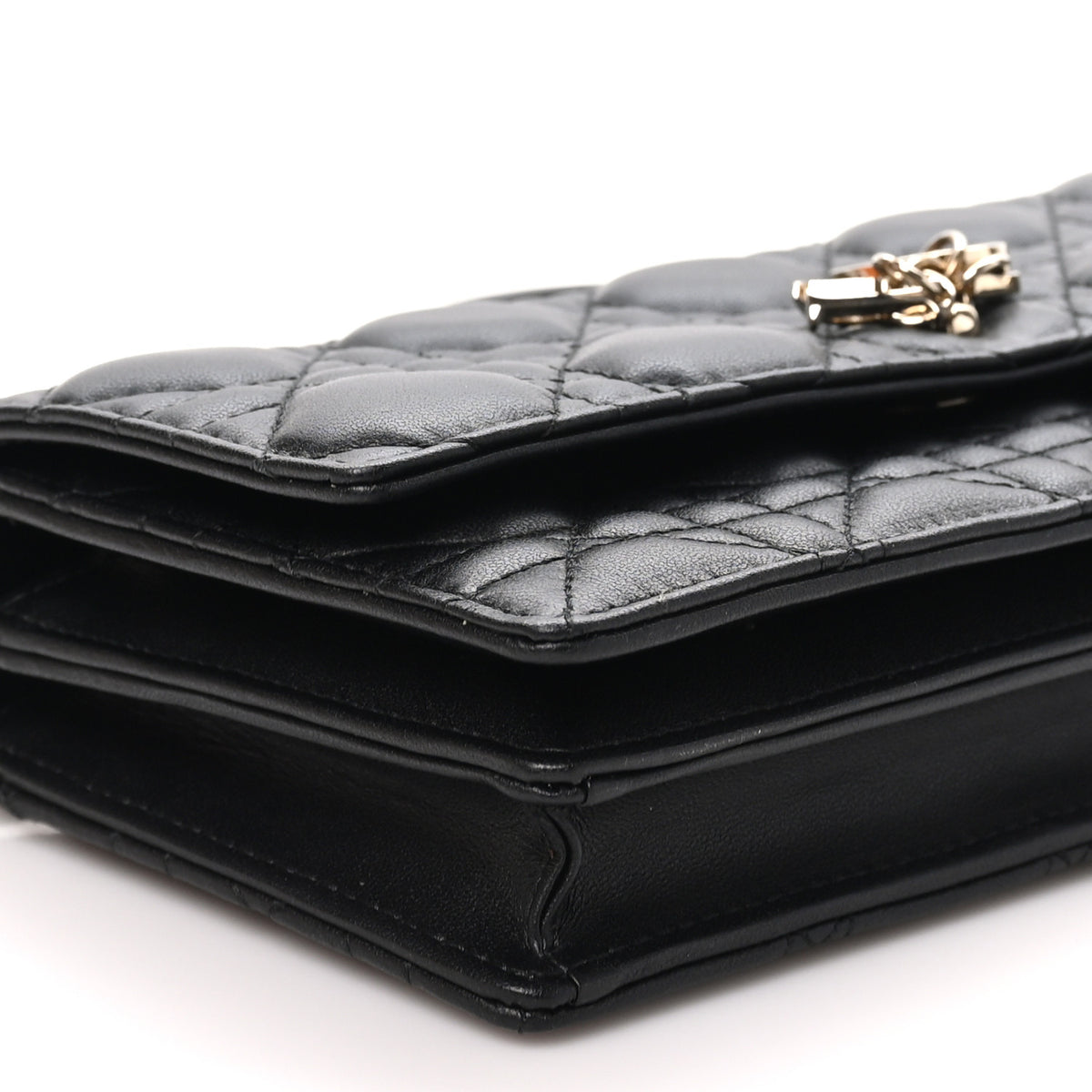 Christian Dior Lambskin Cannage Mini My Dior Bag Black 8 of 10