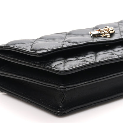 Christian Dior Lambskin Cannage Mini My Dior Bag Black 8 of 10