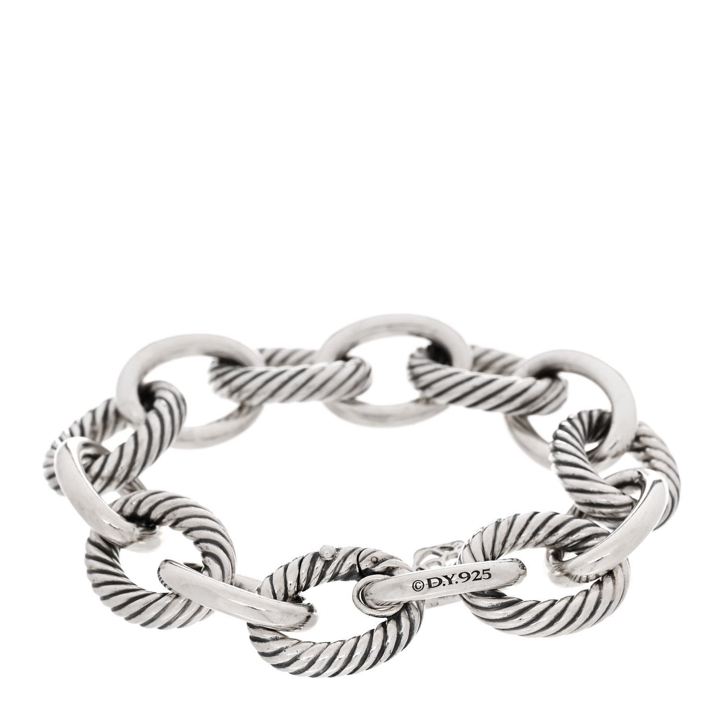 Sterling Silver 17mm Extra Large Oval Link Bracelet
