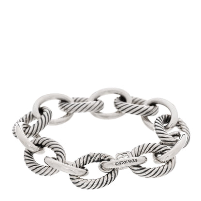 David Yurman Sterling Silver 17mm Extra Large Oval Link Bracelet 2 of 3