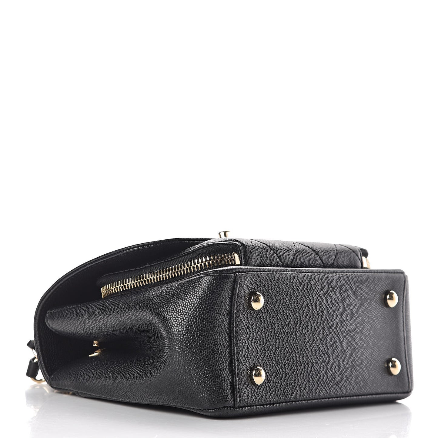 Caviar Quilted Small Business Affinity Flap Black