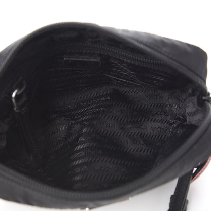 Prada Tessuto Nylon Saffiano Smalto Wristlet Black 4 of 6