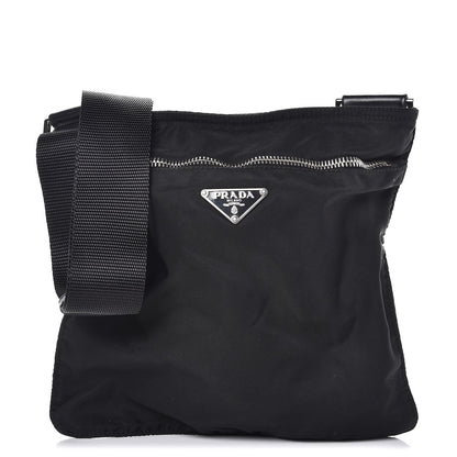 Prada Nylon Flat Messenger Bag Black 1 of 7