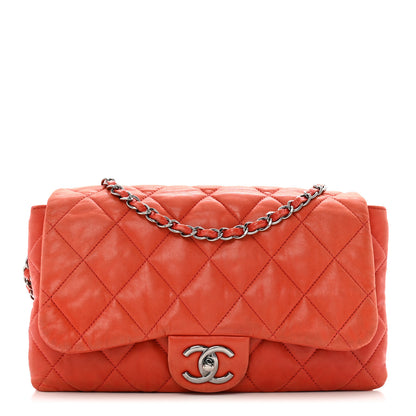 Chanel Lambskin Quilted Chanel 3 Accordion Flap Bag Red 1 of 11