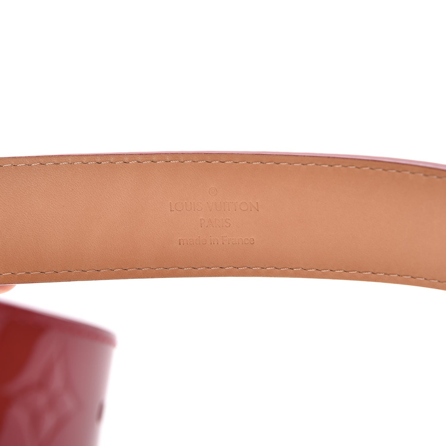 Louis Vuitton Vernis Ceinture 30mm Belt 80 32 Pomme D'Amour 6 of 10
