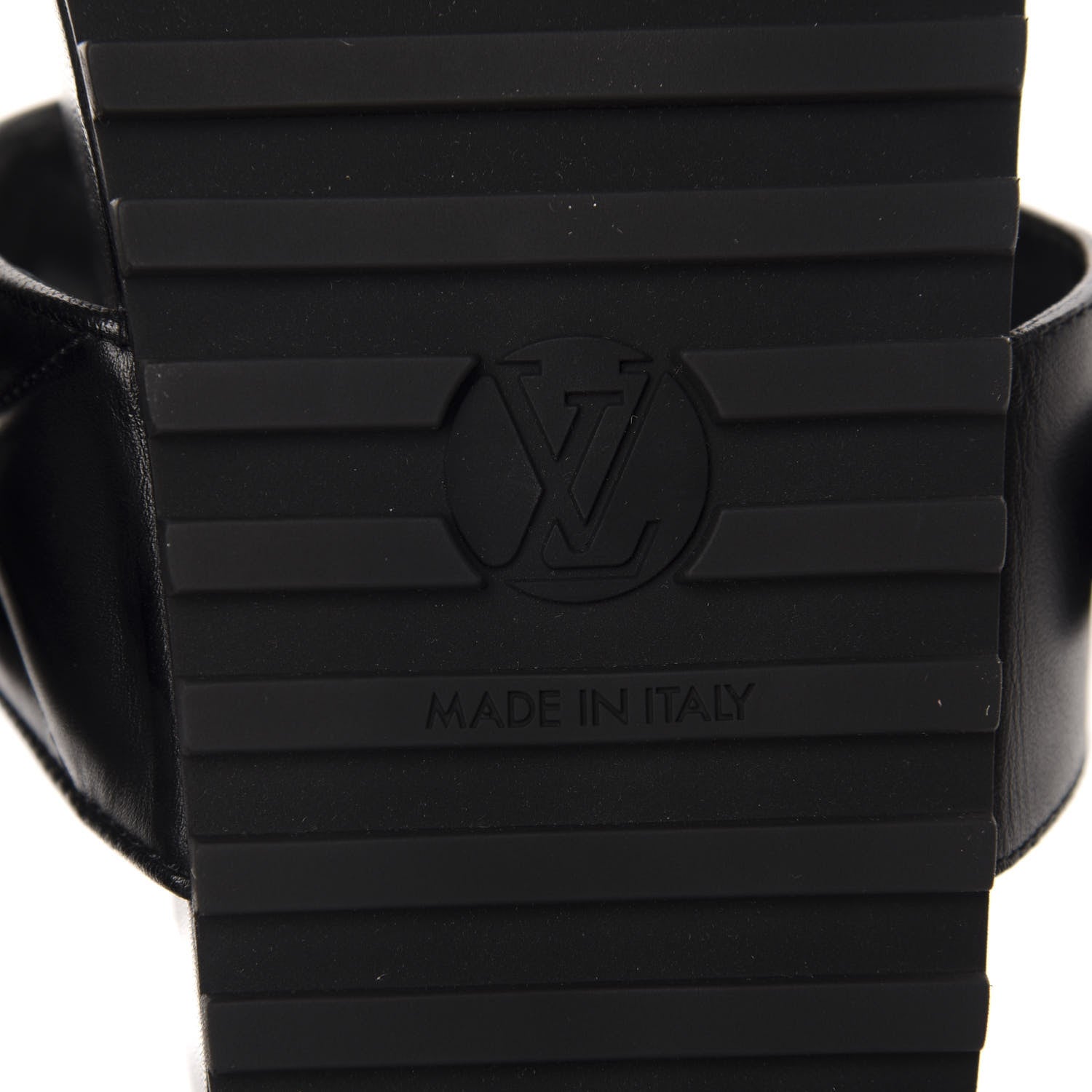 Louis Vuitton Calfskin New Wave Bom Dia Mule Sandals 41 Black 9 of 10