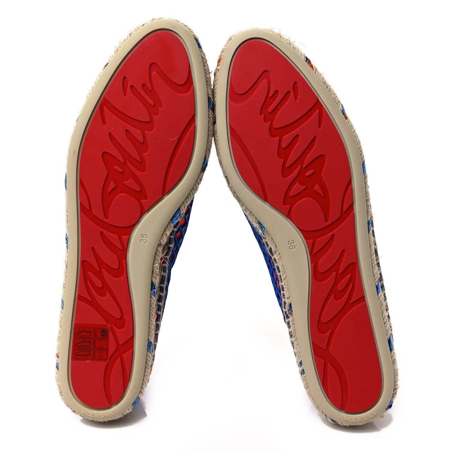 Christian Louboutin Neo Resille Patent Ivy Espapop Flat Espadrilles 36 Orange Elixir 5 of 9