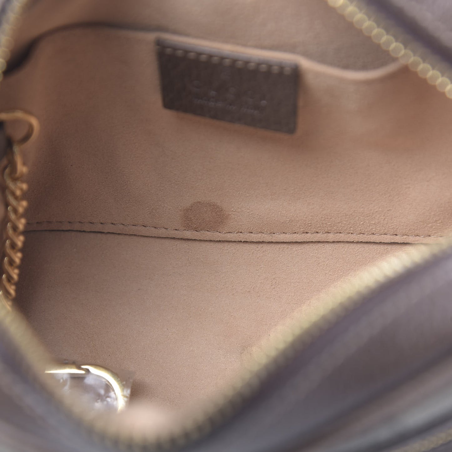 GG Supreme Monogram Web Mini Ophidia Shoulder Bag Brown