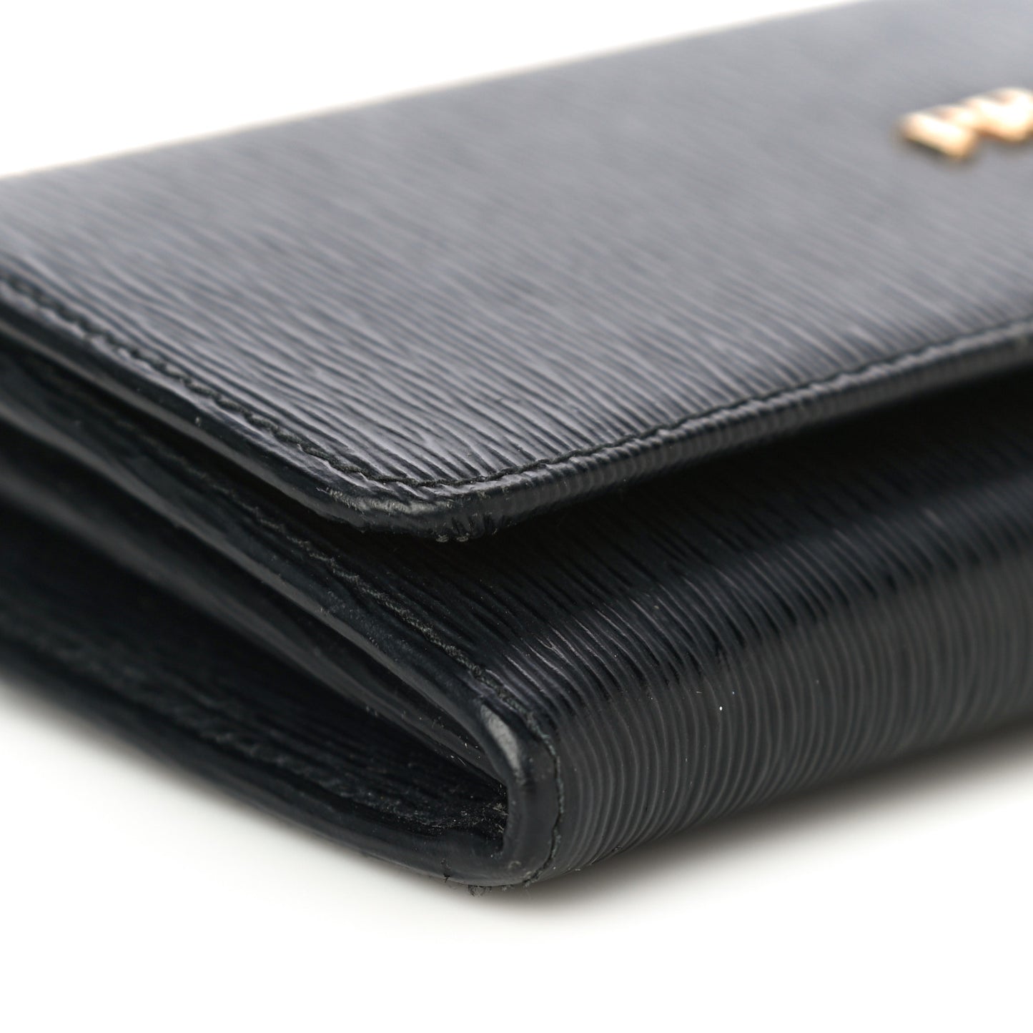 Vitello Move Bi-Color Continental Flap Travel Wallet Black Lacca