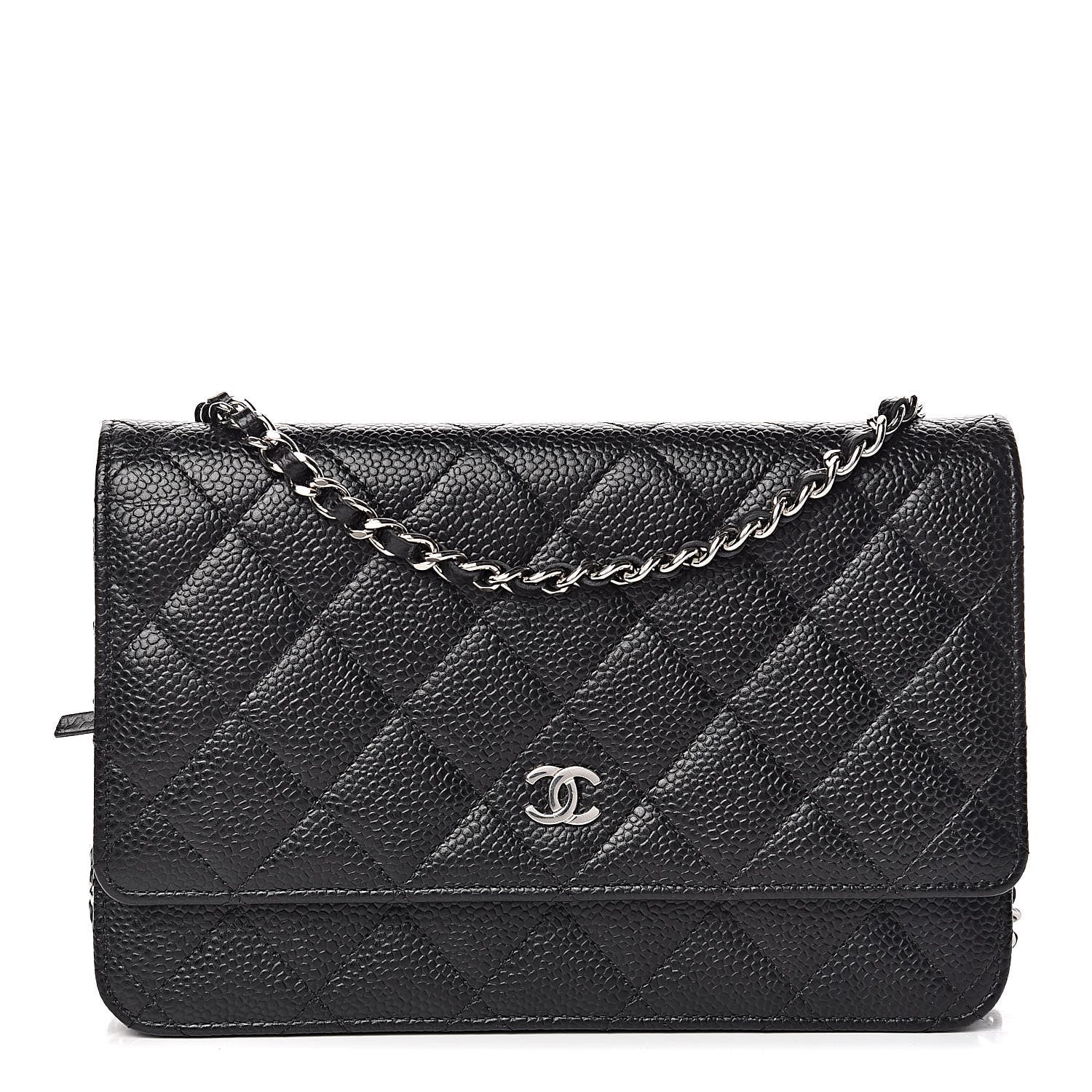 Chanel Caviar Quilted Wallet On Chain WOC Black 1 of 11