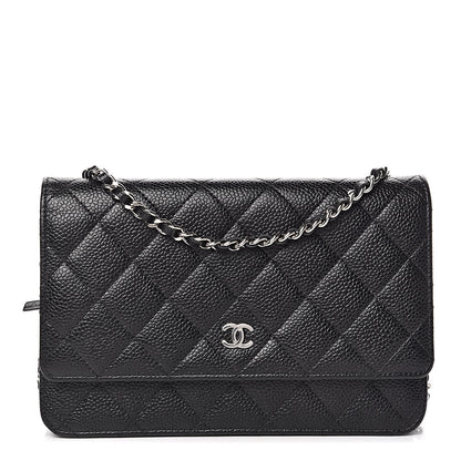 Chanel Caviar Quilted Wallet On Chain WOC Black 1 of 11