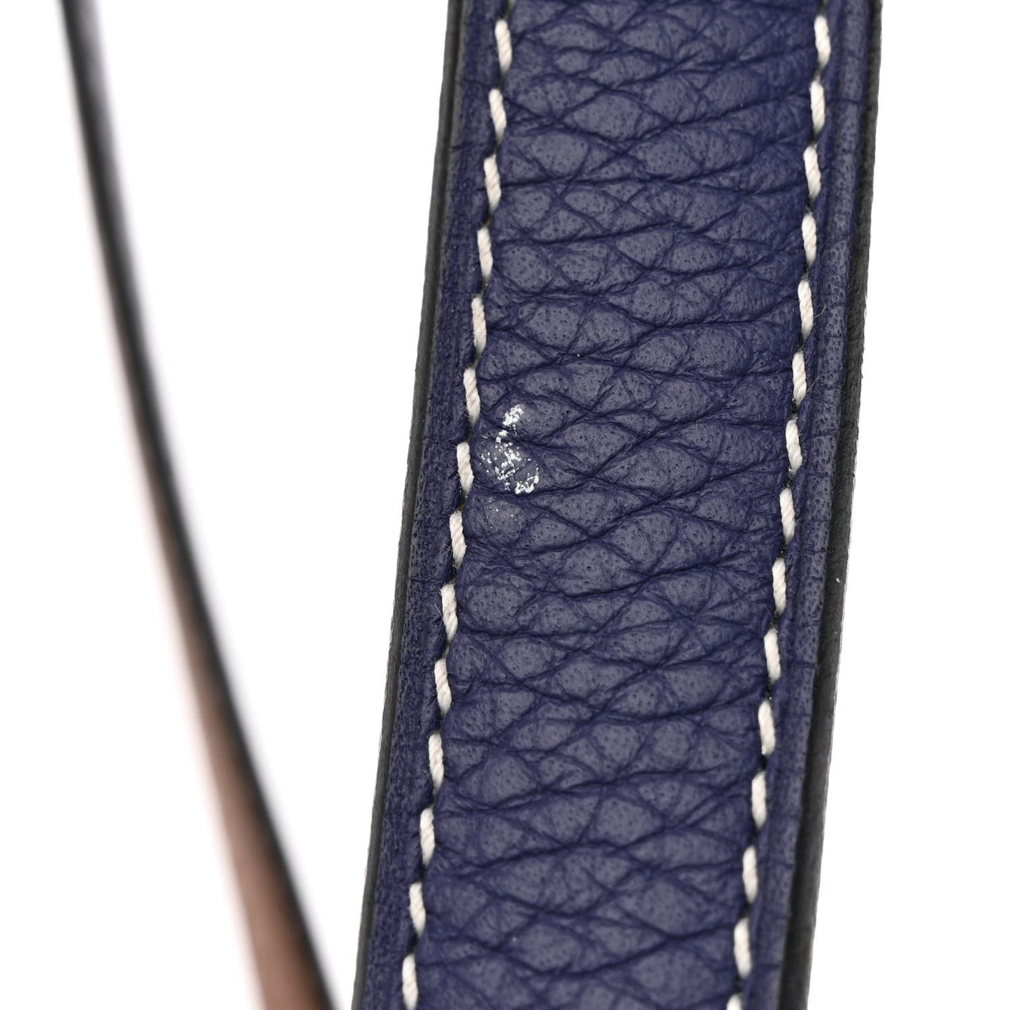 Taurillon Clemence Double Sens 28 Reversible Tote Gold Bleu Encre