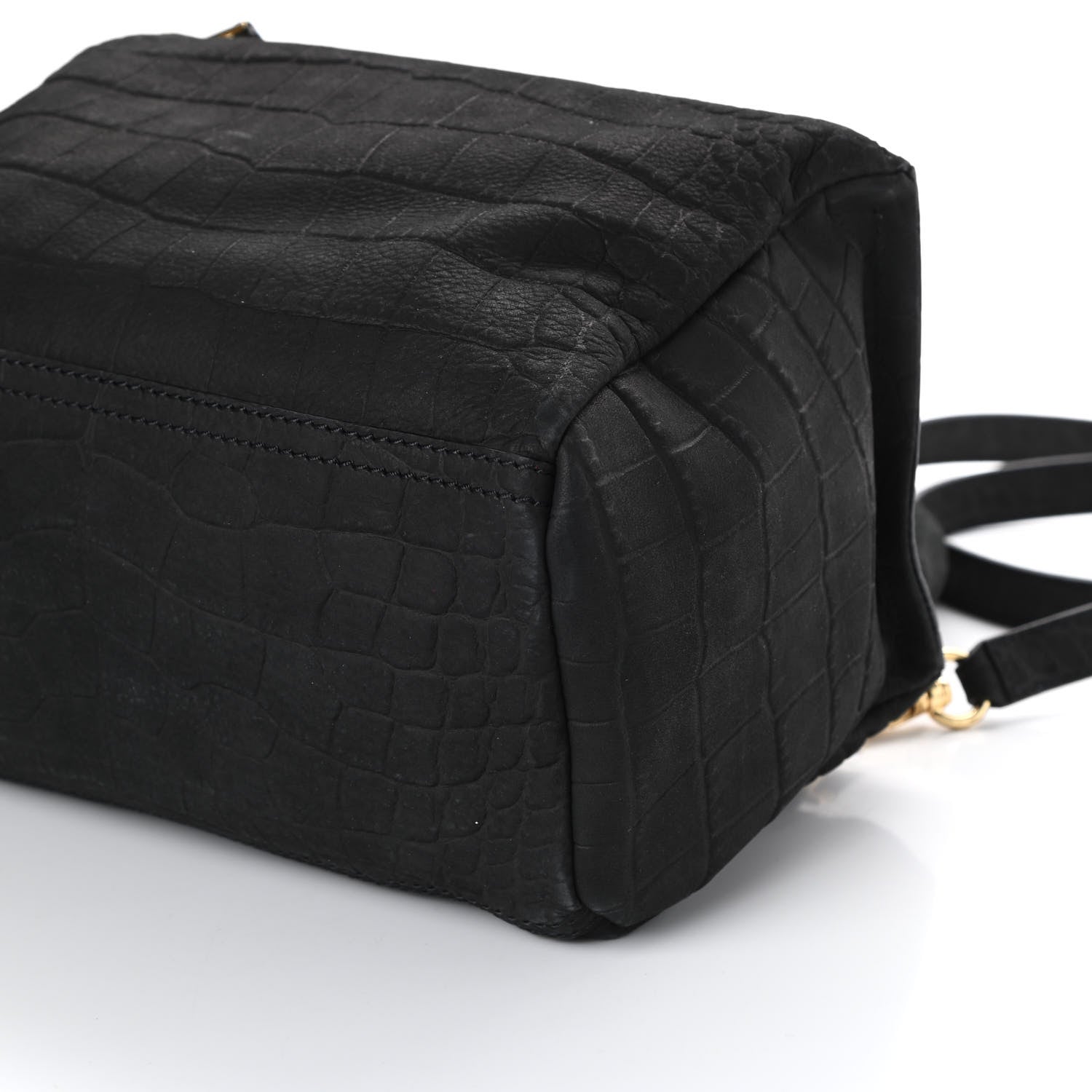 Givenchy Nubuck Crocodile Embossed Small Pandora Black 9 of 9