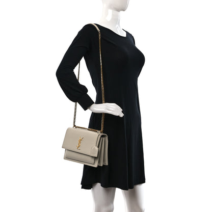 Saint Laurent Calfskin Medium Monogram Sunset Crema Soft 2 of 25