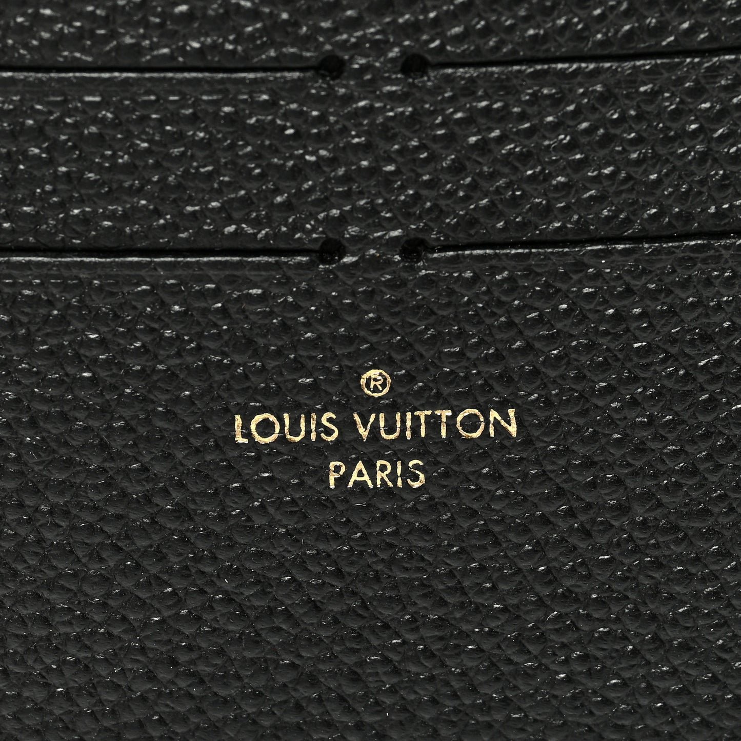 Calfskin Felicie Chain Wallet Card Holder Insert Black