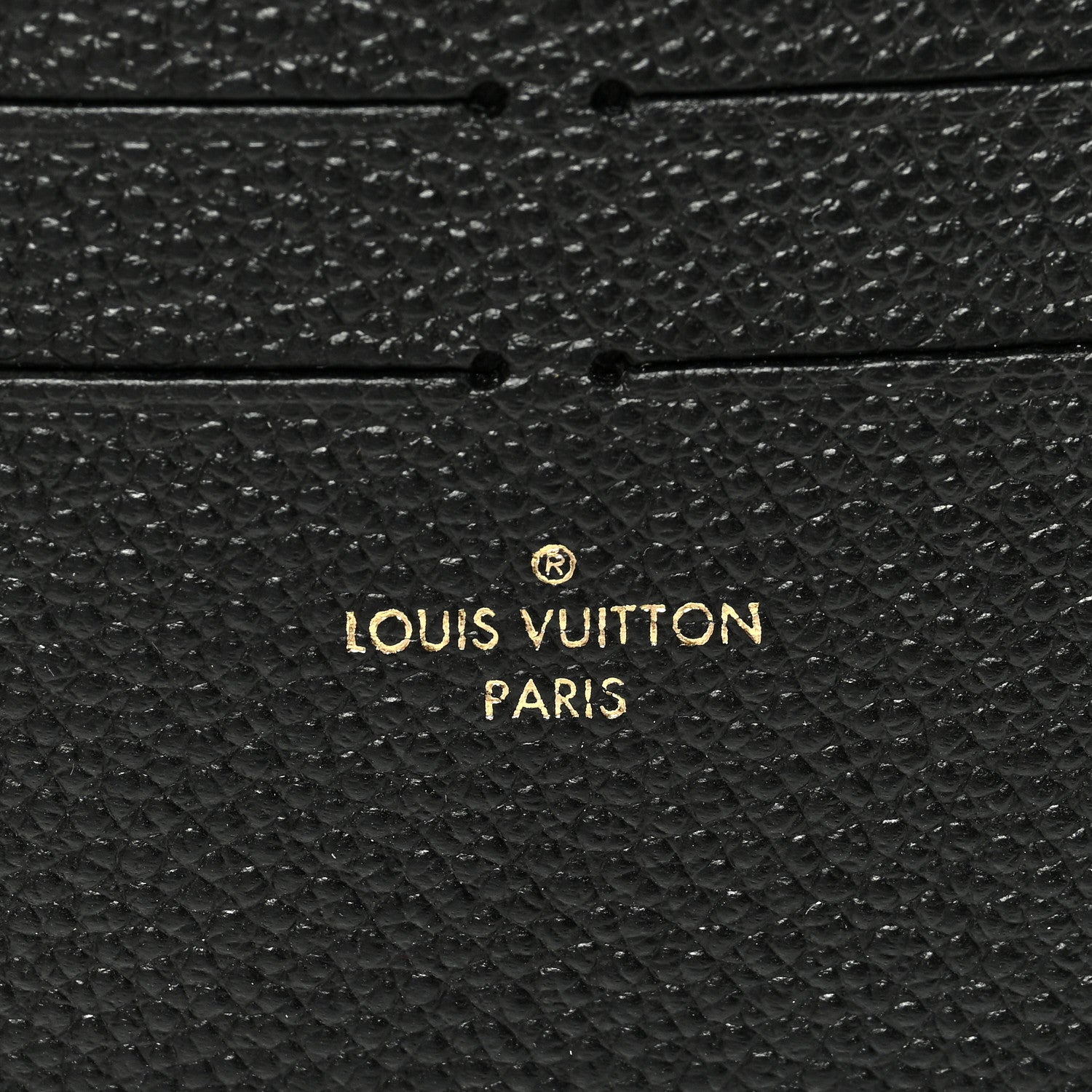 Louis Vuitton Calfskin Felicie Chain Wallet Card Holder Insert Black 6 of 6