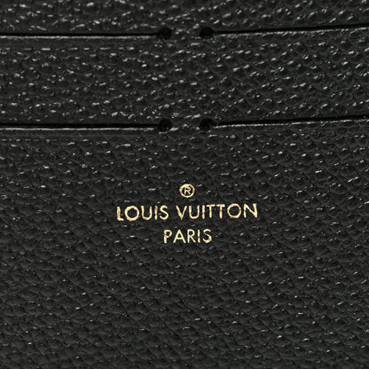 Louis Vuitton Calfskin Felicie Chain Wallet Card Holder Insert Black 6 of 6