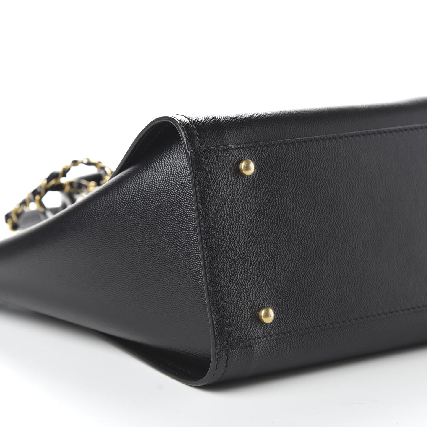 Caviar Small Studded Deauville Tote Black