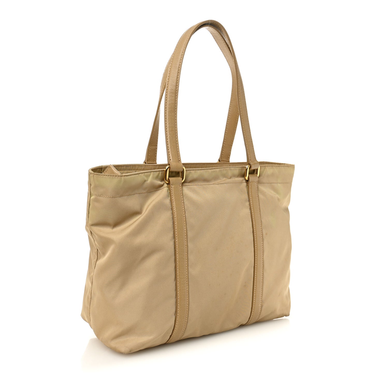 Tessuto Nylon Saffiano Tote Beige