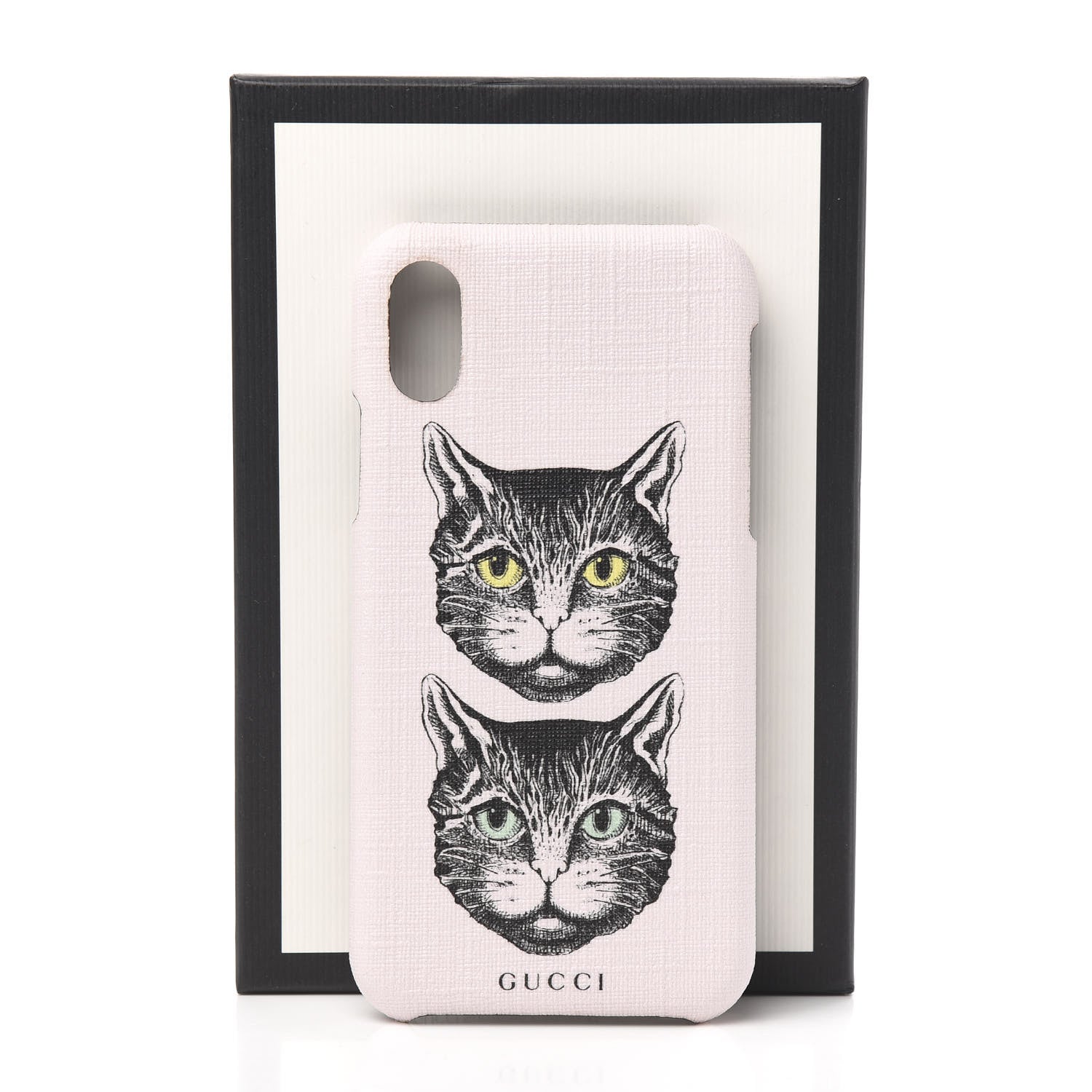 Gucci Supreme Canvas Mystic Cat iPhone X/XS Case Pink 5 of 5