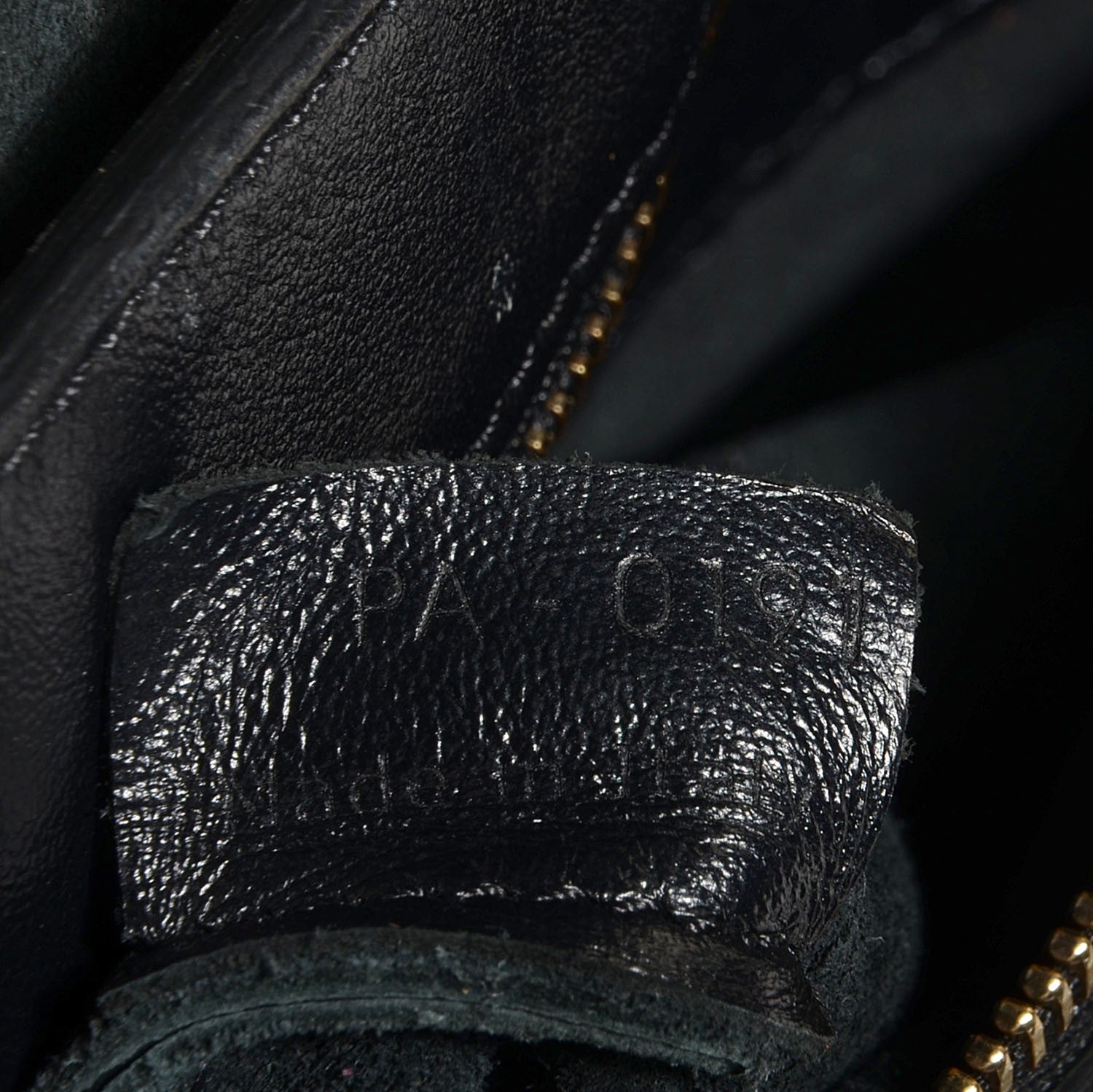 Celine Lambskin Horizontal Cabas Black 8 of 10