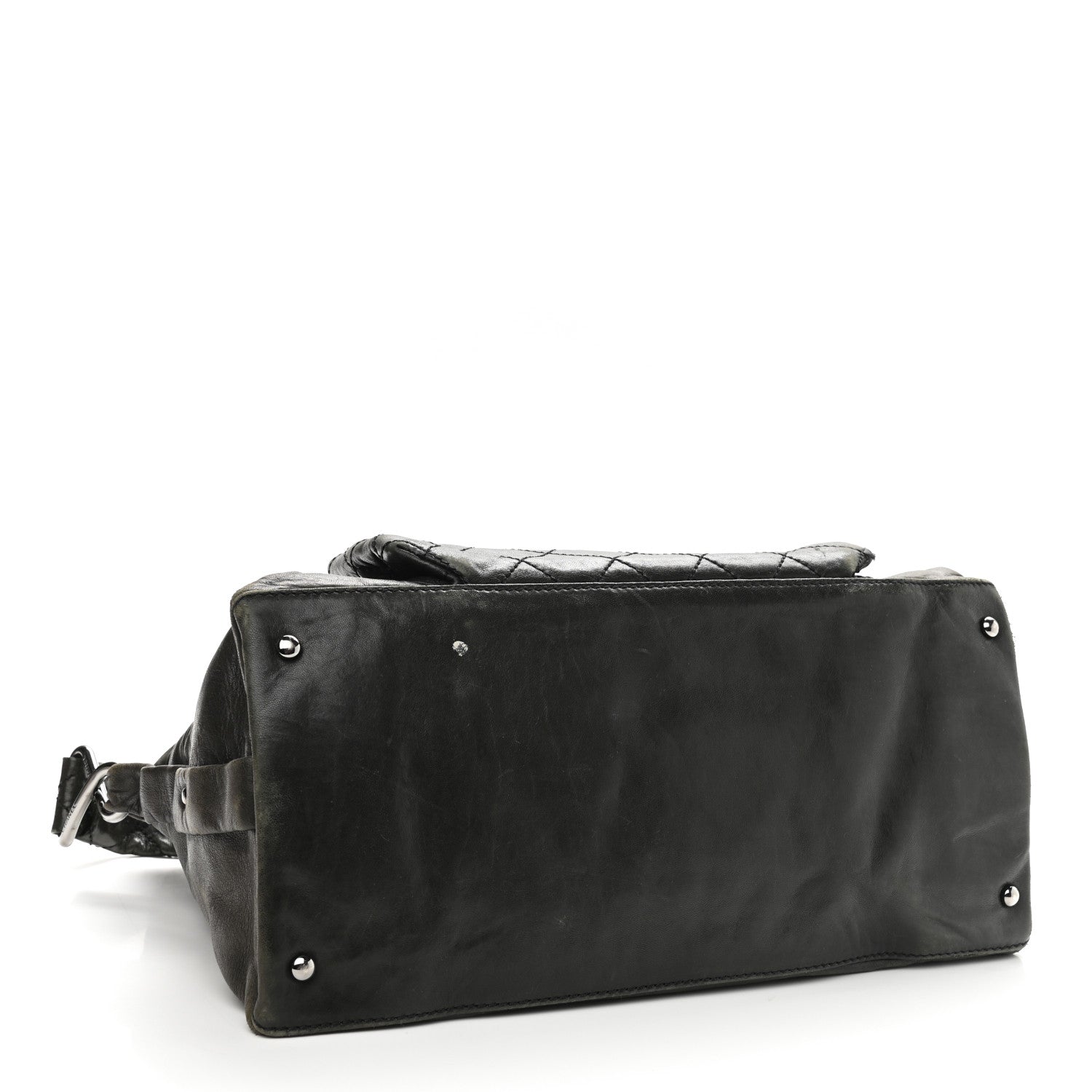Chanel Lambskin Quilted Mademoiselle Hobo Black 4 of 14