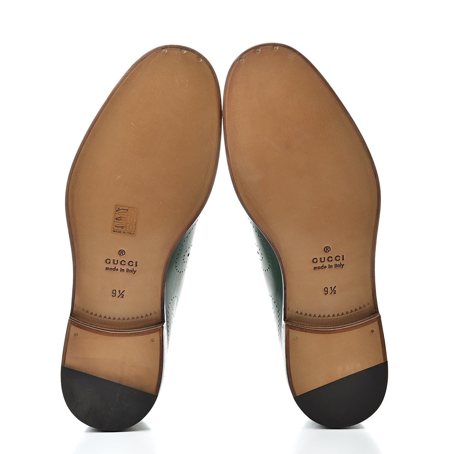 Gucci Betis Calfskin Mens Double Monk Strap Loafers 9.5 Verde 5 of 10