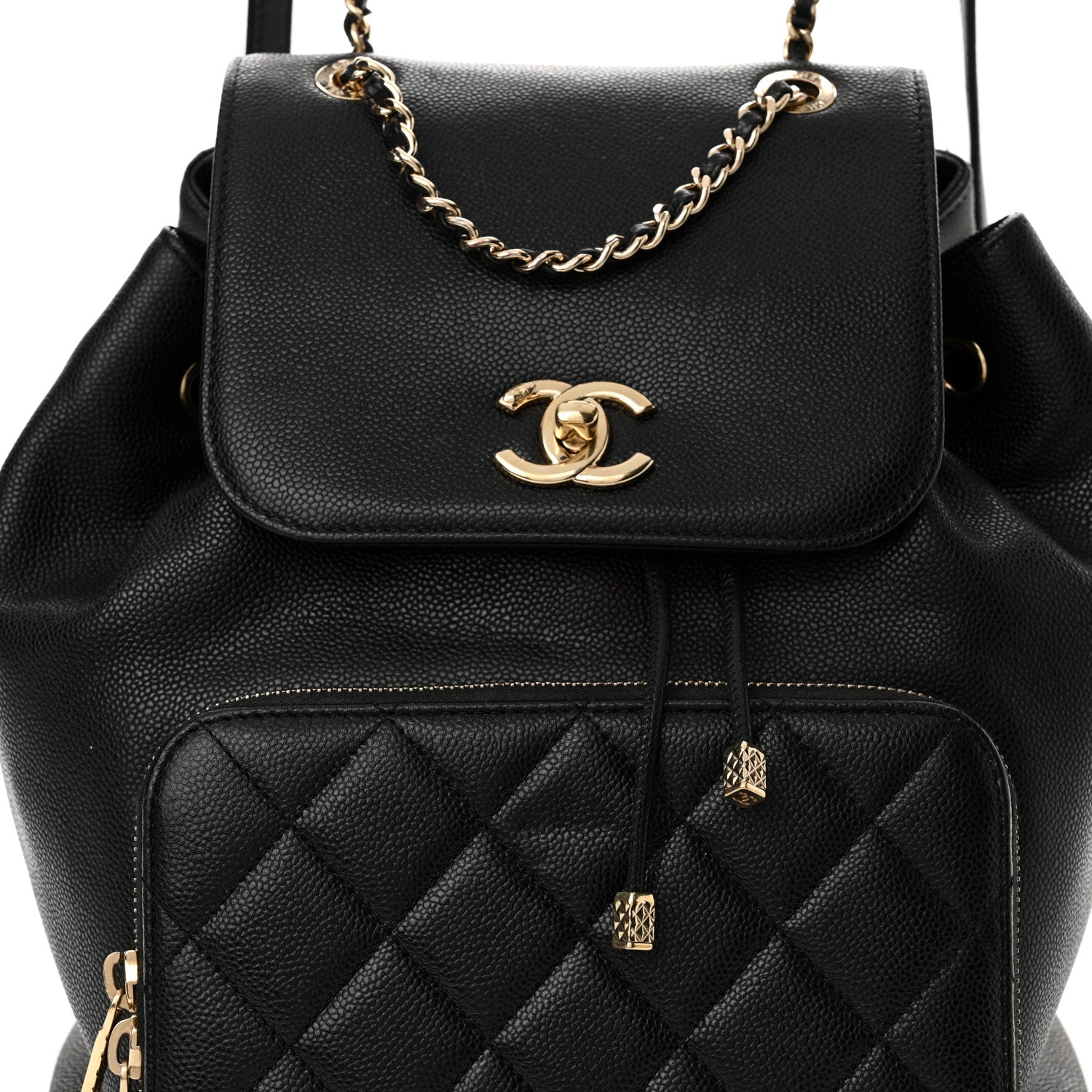Chanel Caviar Quilted Business Affinity Backpack Black 8 of 10