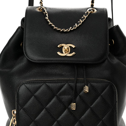 Chanel Caviar Quilted Business Affinity Backpack Black 8 of 10
