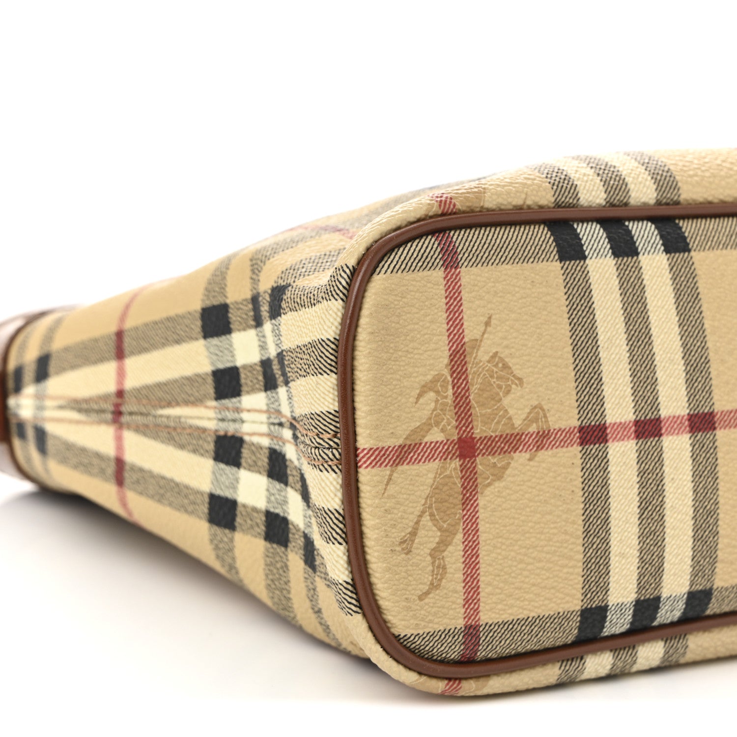 Burberry Haymarket Check Shoulder Bag Brown 9 of 10