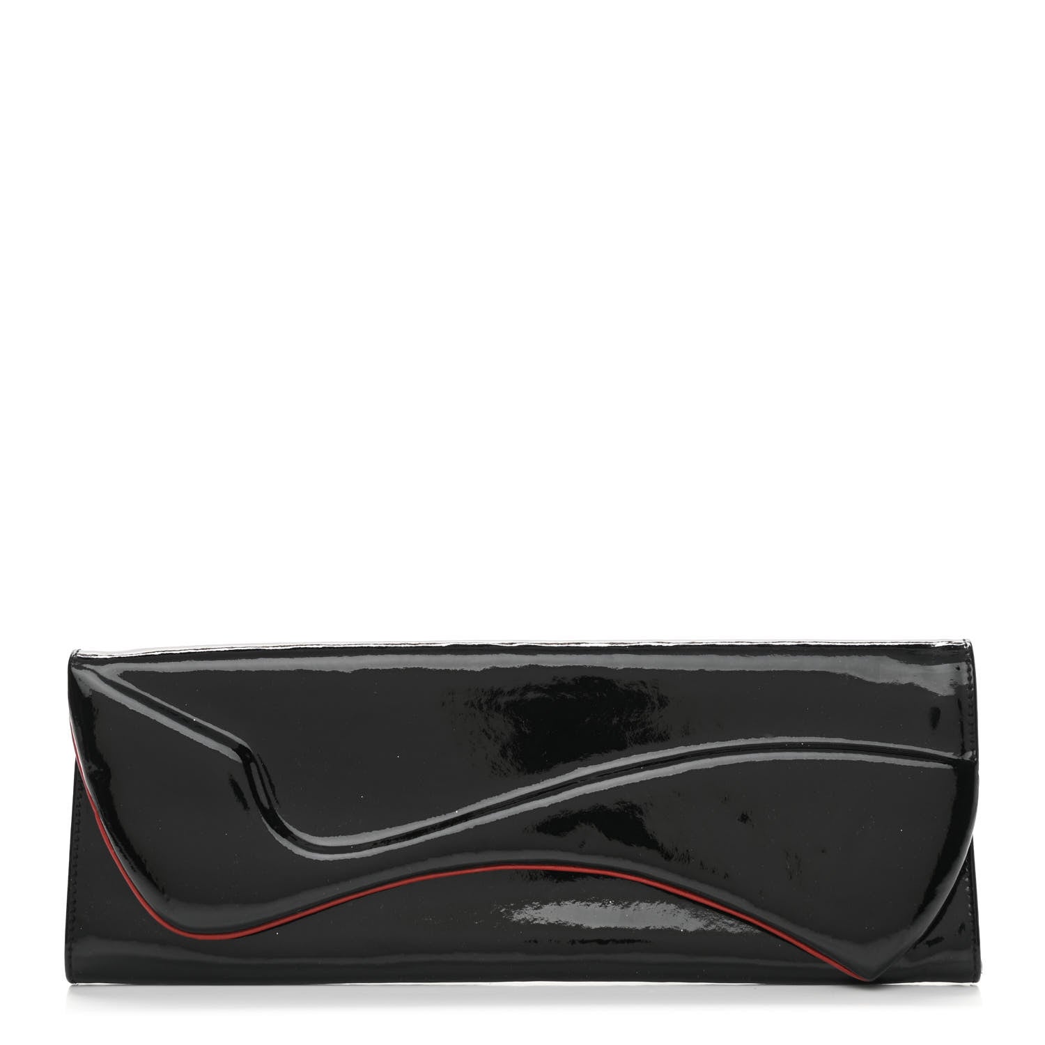 Christian Louboutin Patent Pigalle Clutch Black 1 of 7