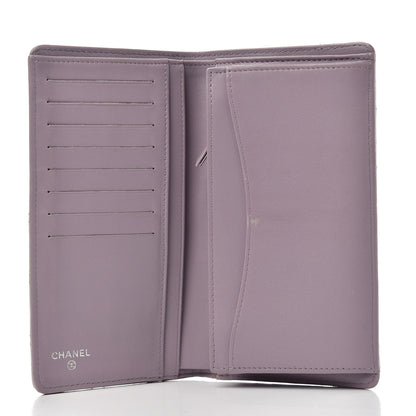 Chanel Lambskin Quilted Yen Wallet Light Purple 5 of 11