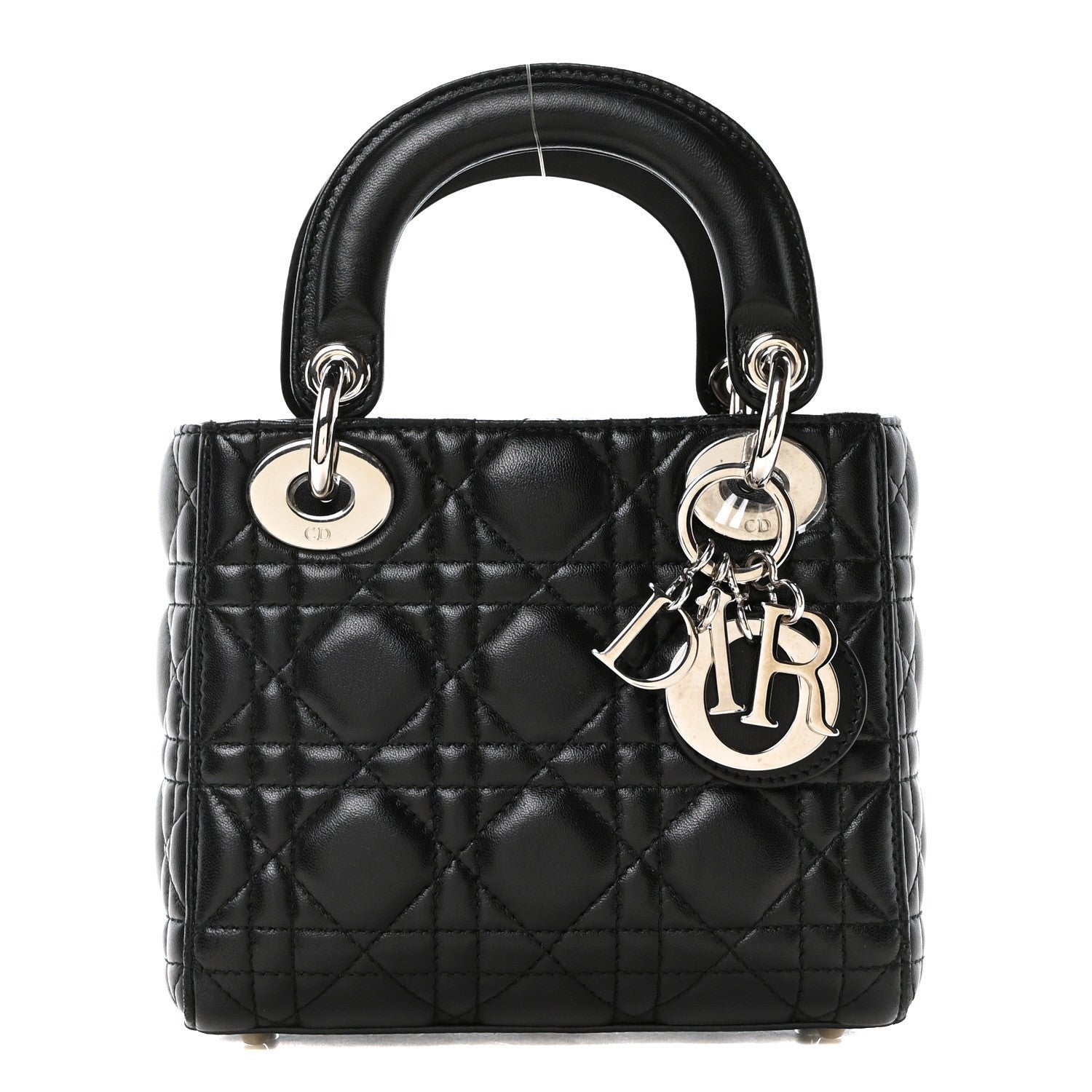 Christian Dior Lambskin Cannage Mini Lady Dior Black 1 of 9