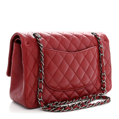 Chanel Lambskin Quilted Medium Double Flap Red 3 of 10